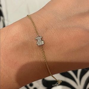 Tous diamonds and gold bracelet